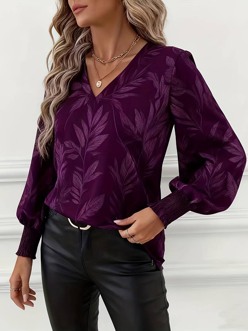 Sophie – Bluse med V-hals