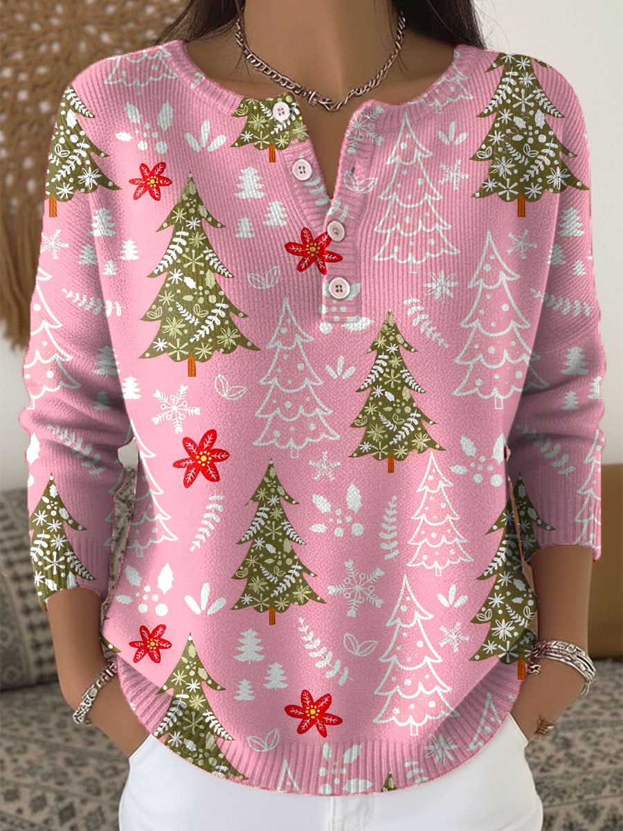 Sofie – Juletrøje med knapper
