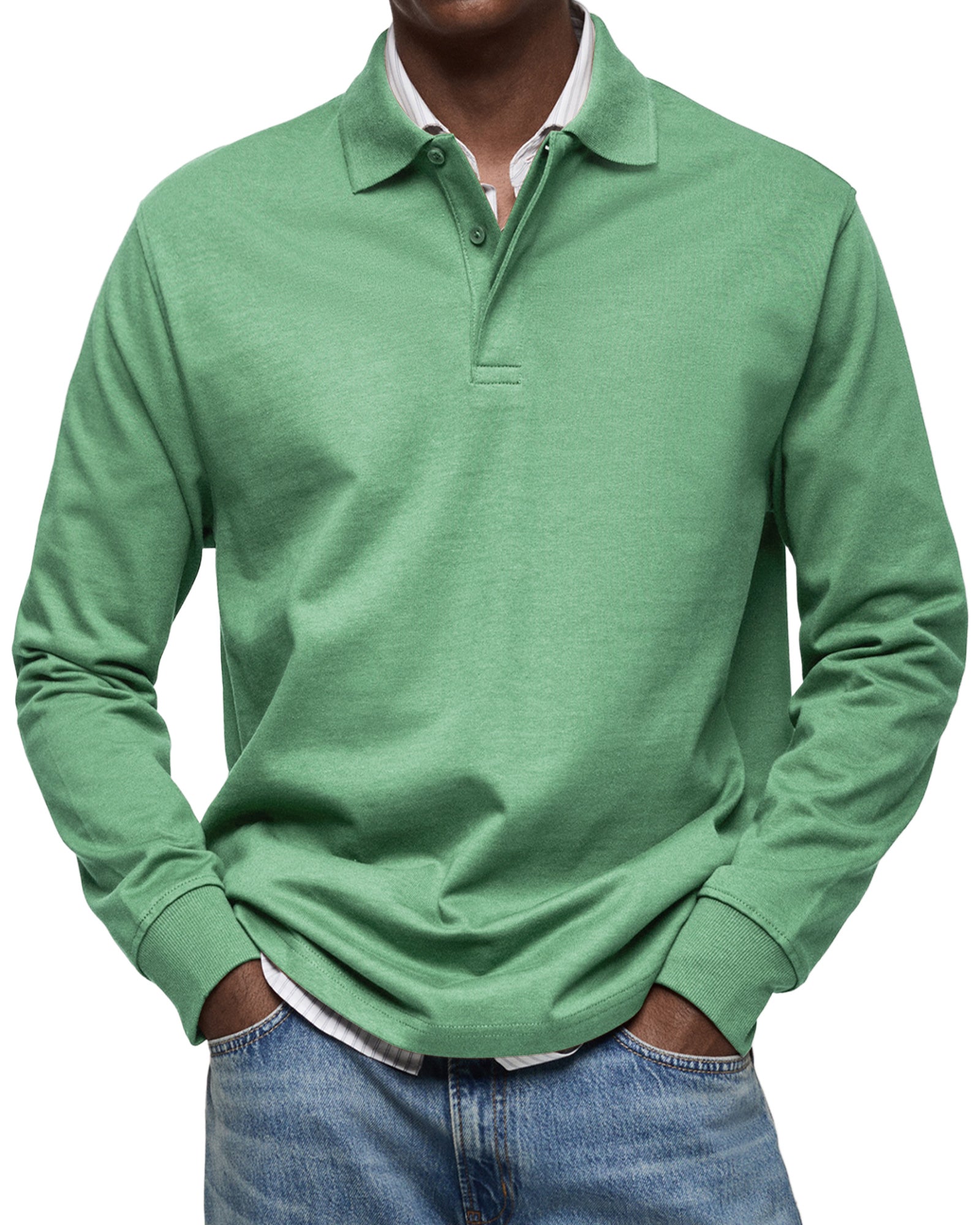 Alexandre™ afslappet polo med lange ærmer