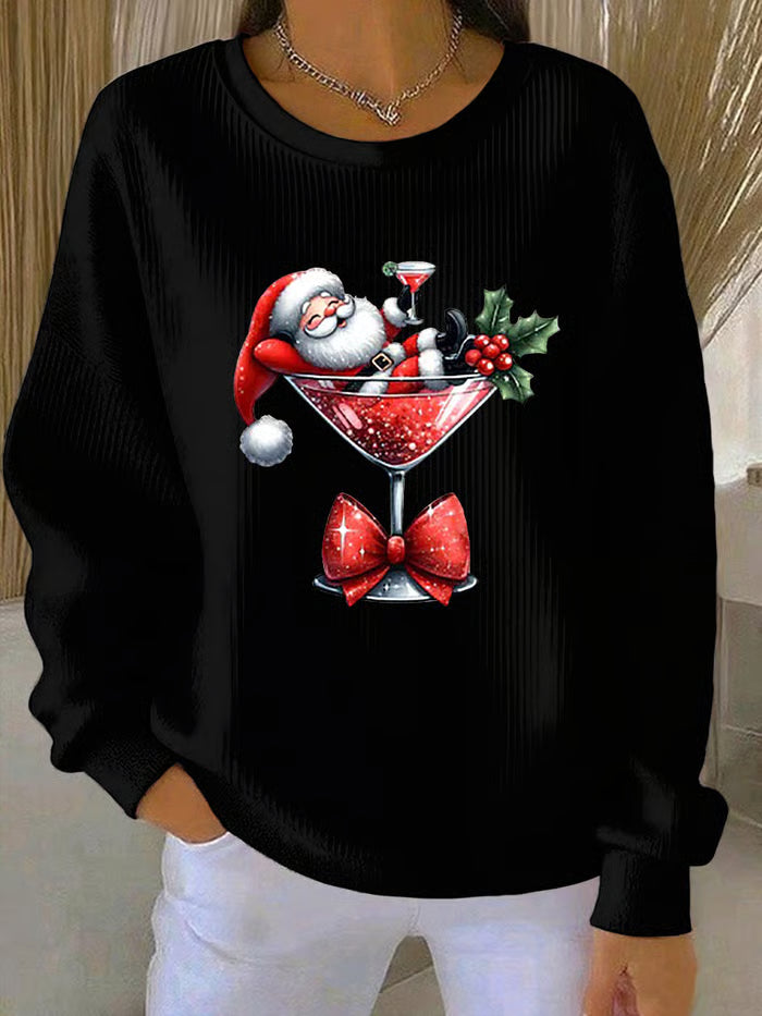 Lotte - Juletrøje med legende julemandsdesign