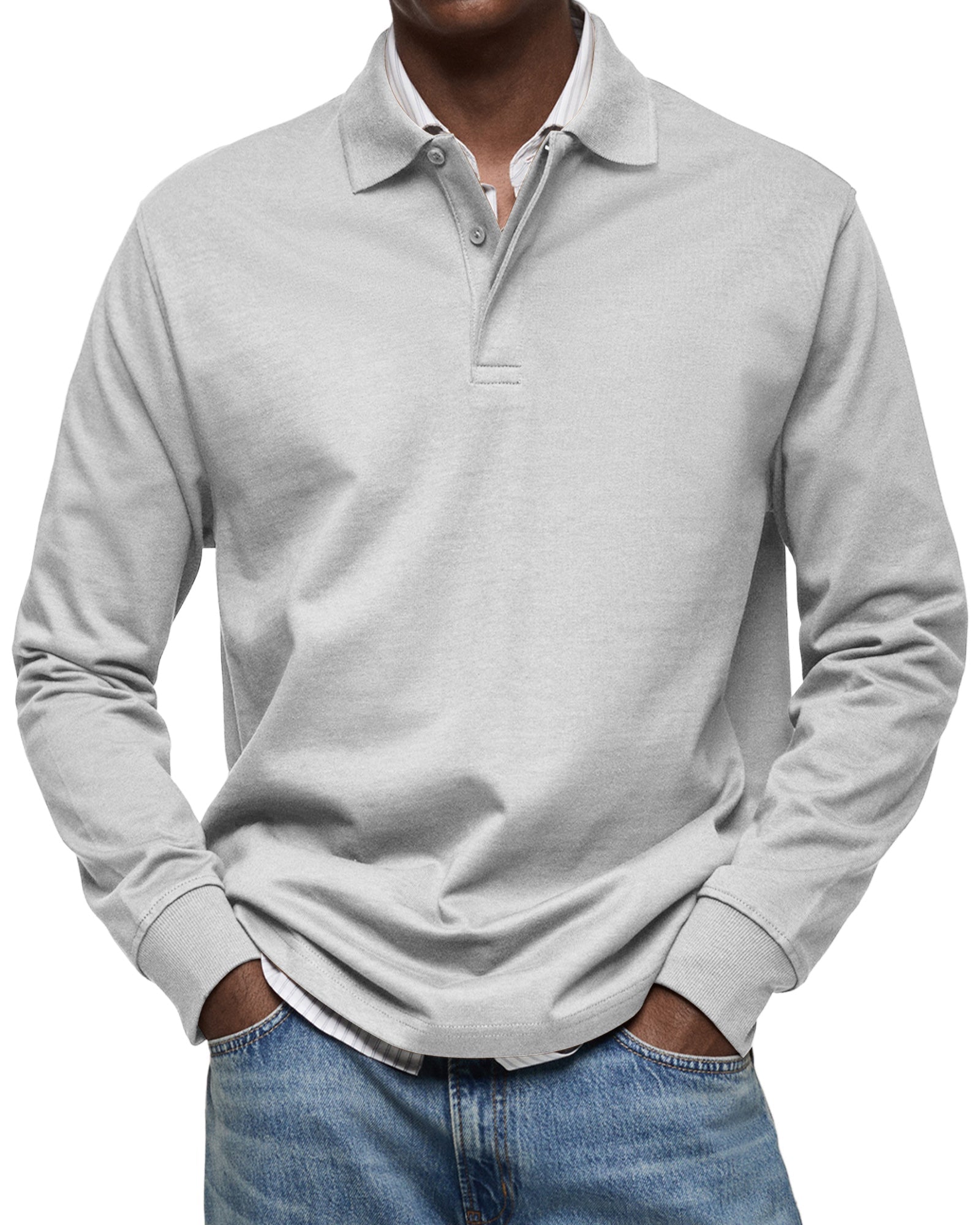 Alexandre™ afslappet polo med lange ærmer