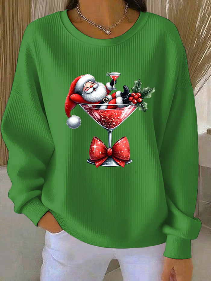 Lotte - Juletrøje med legende julemandsdesign
