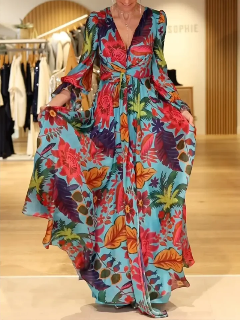 Mira – Elegant kjole med V-hals