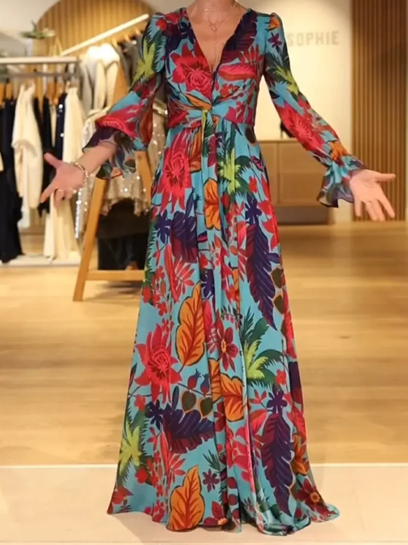 Mira – Elegant kjole med V-hals