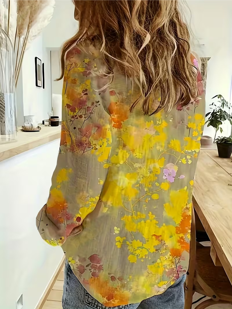 Mila – Bluse med blomsterprint