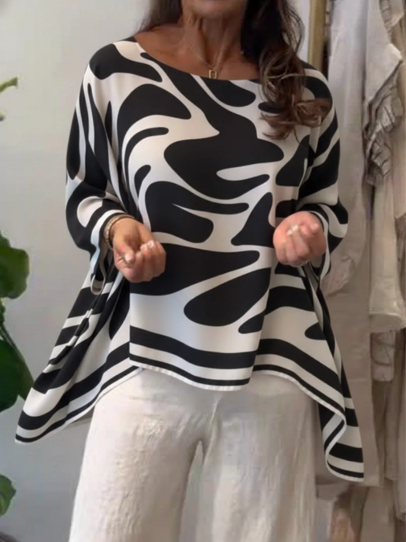 Laura – Top med print