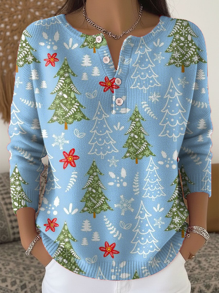 Sofie – Juletrøje med knapper