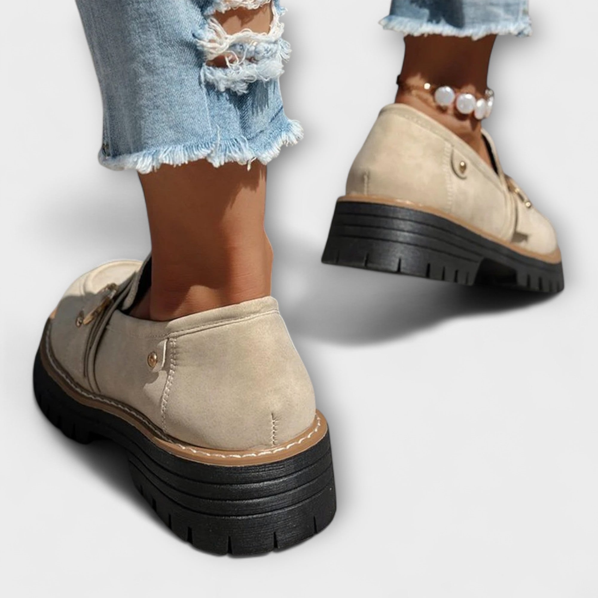 Lora – Casual Loafers med Rund Tå