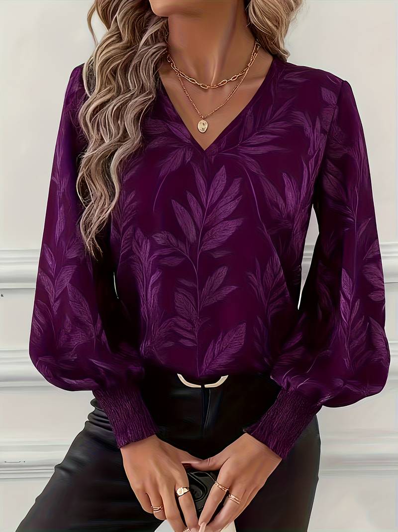 Sophie – Bluse med V-hals