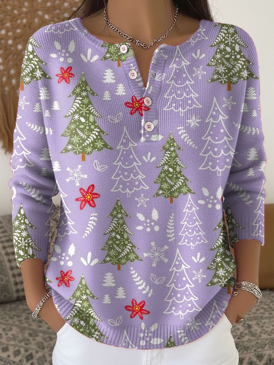 Sofie – Juletrøje med knapper