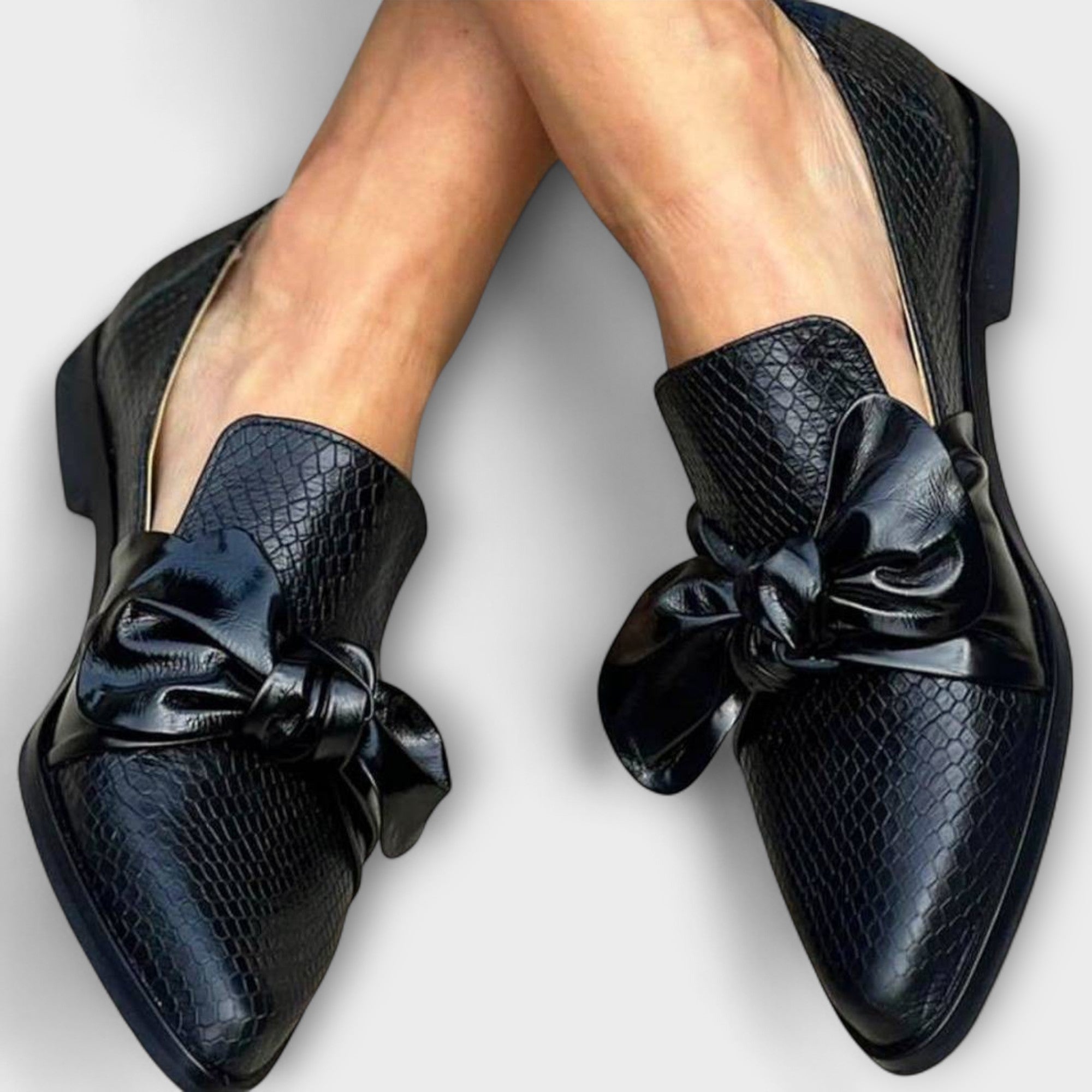 Claudia - Loafers med Sløjfedetalje