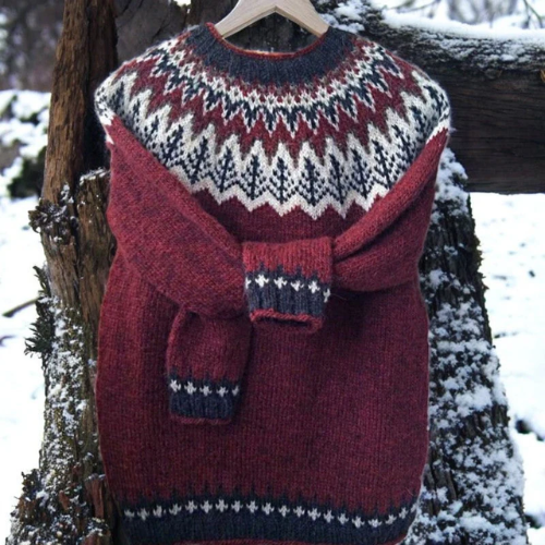Saar – Varm trøje med klassisk skulderarbejde