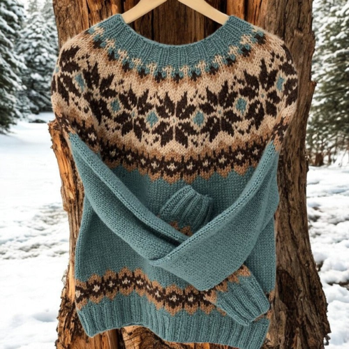 Vianne – Varm sweater med klassiske vinterdetaljer