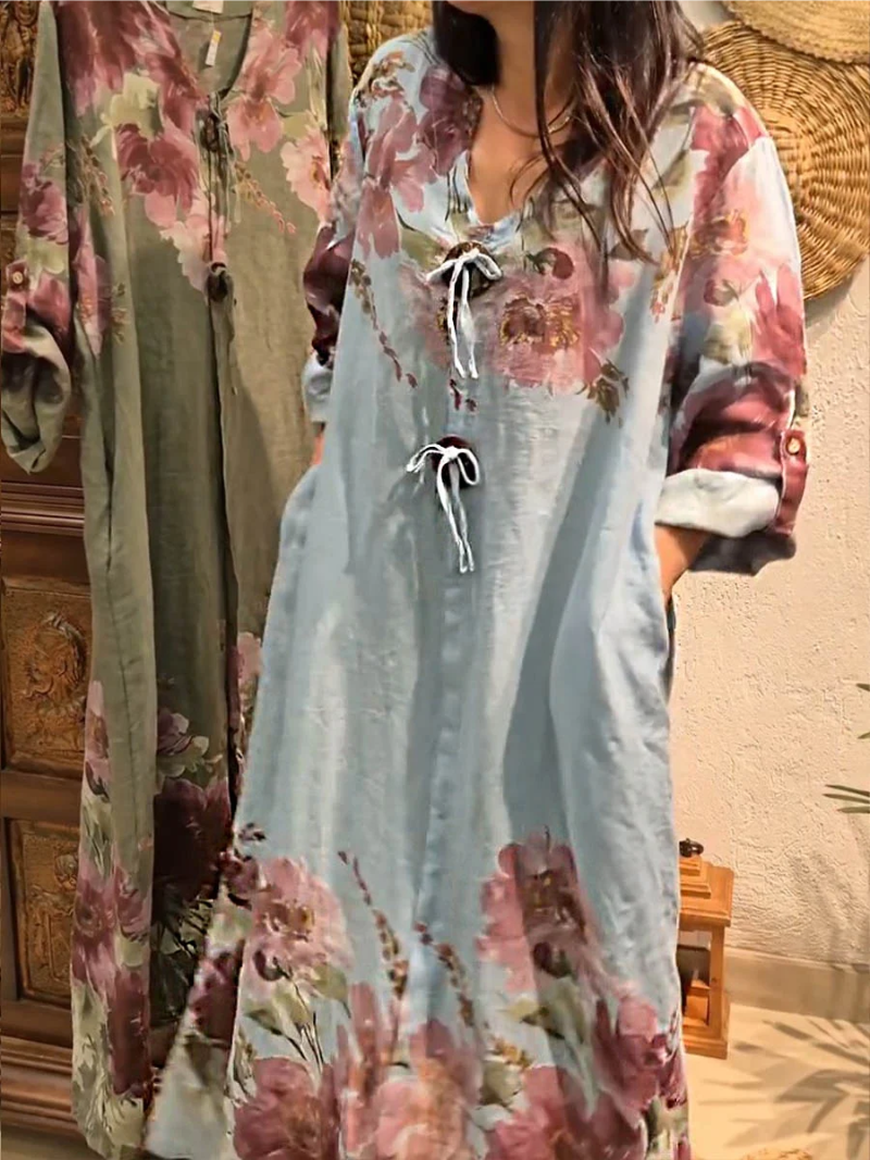 Laura – Kjole med blomster