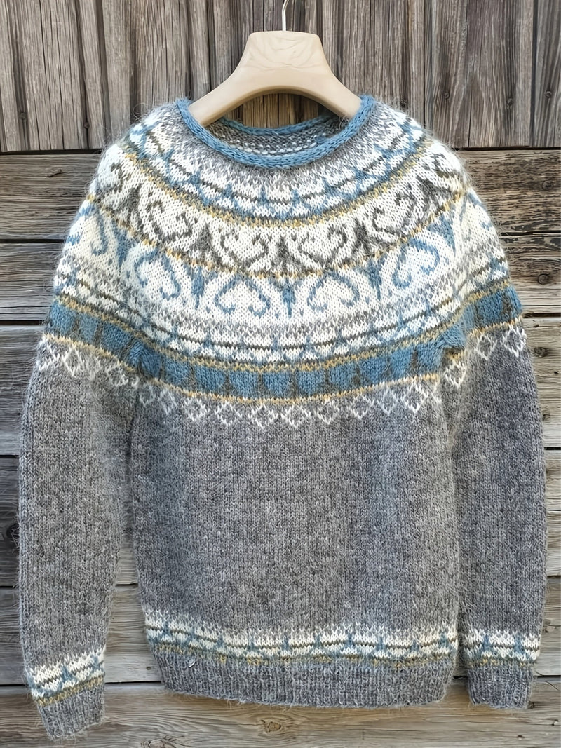 Elina – Varm sweater med bløde vinterdetaljer
