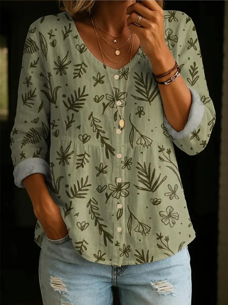 Nina – Bluse med print